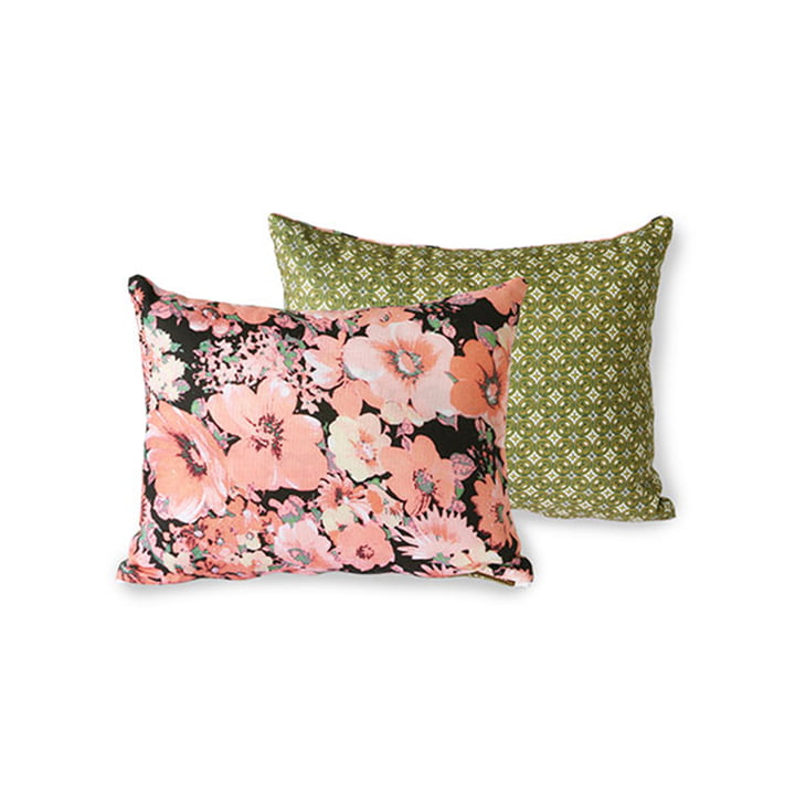 The DORIS Vintage cushion from HKliving , 30 x 40 cm, floral pink