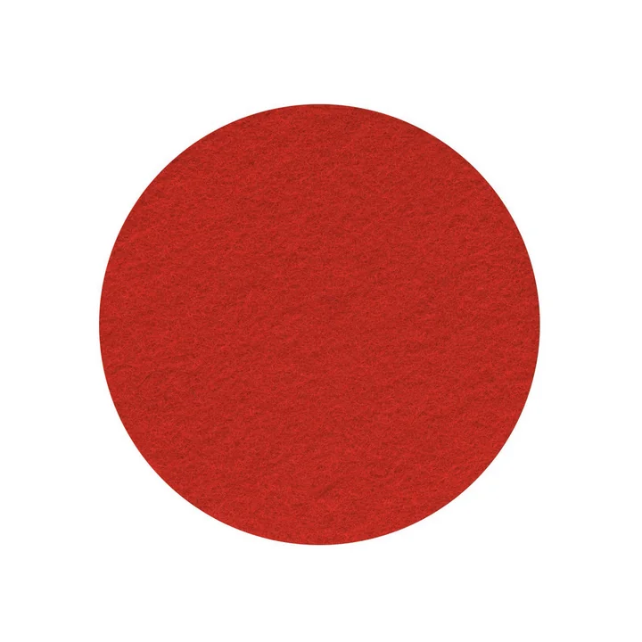 The felt cover for the seat trestle from Wilkhahn , mango