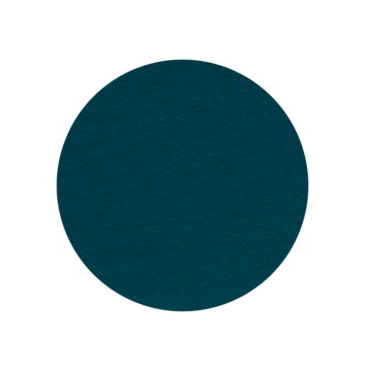 The felt cover for the Occo chair from Wilkhahn , deep water