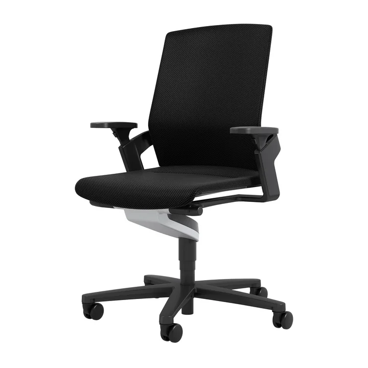 The 174/7 ON office swivel chair from Wilkhahn , black