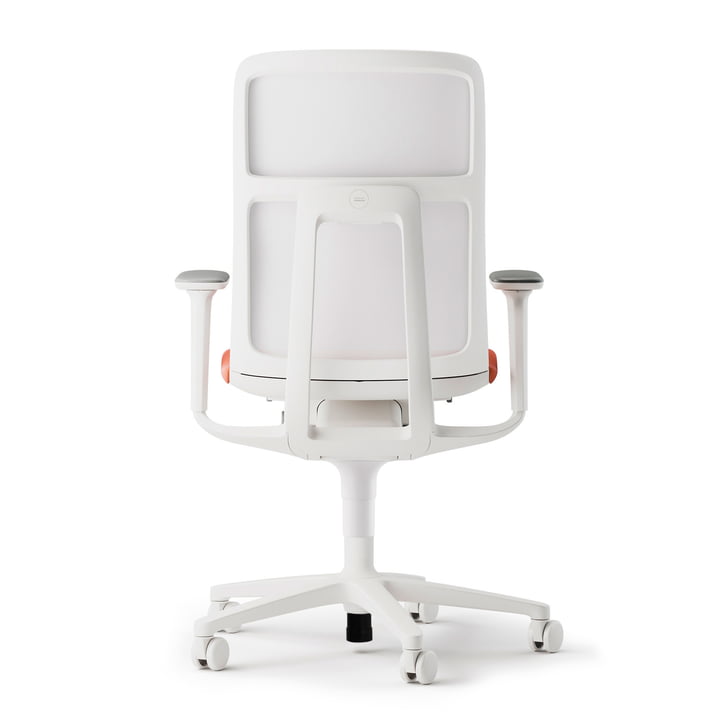 The back of the AT Mesh office swivel chair from Wilkhahn is stylish and refined