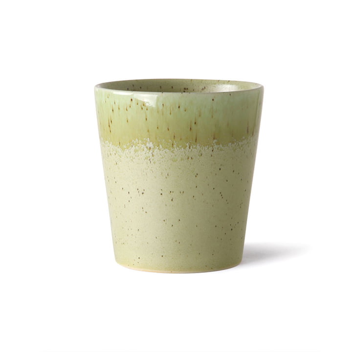 The 70's coffee mug from HKliving , pistachio