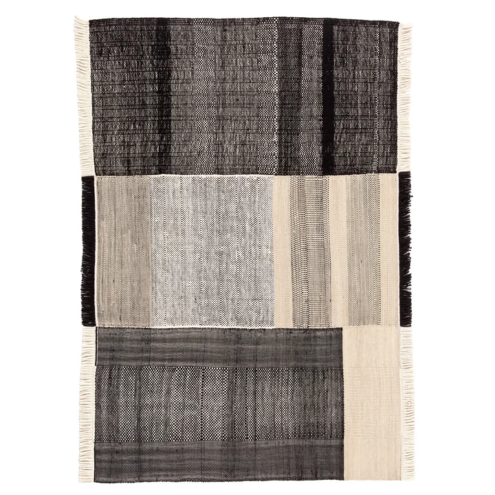 Tres outdoor rug, 200 x 300 cm, black by nanimarquina