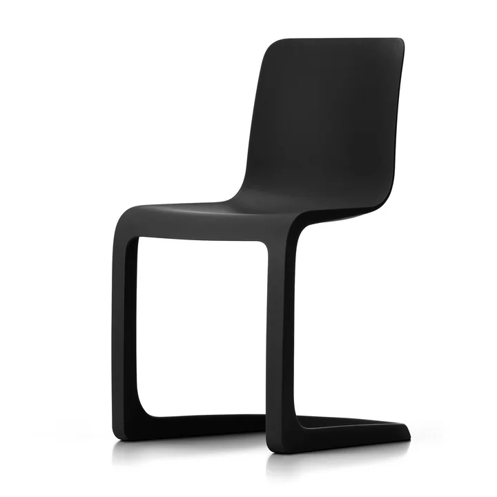 The EVO-C all-plastic chair from Vitra , graphite grey