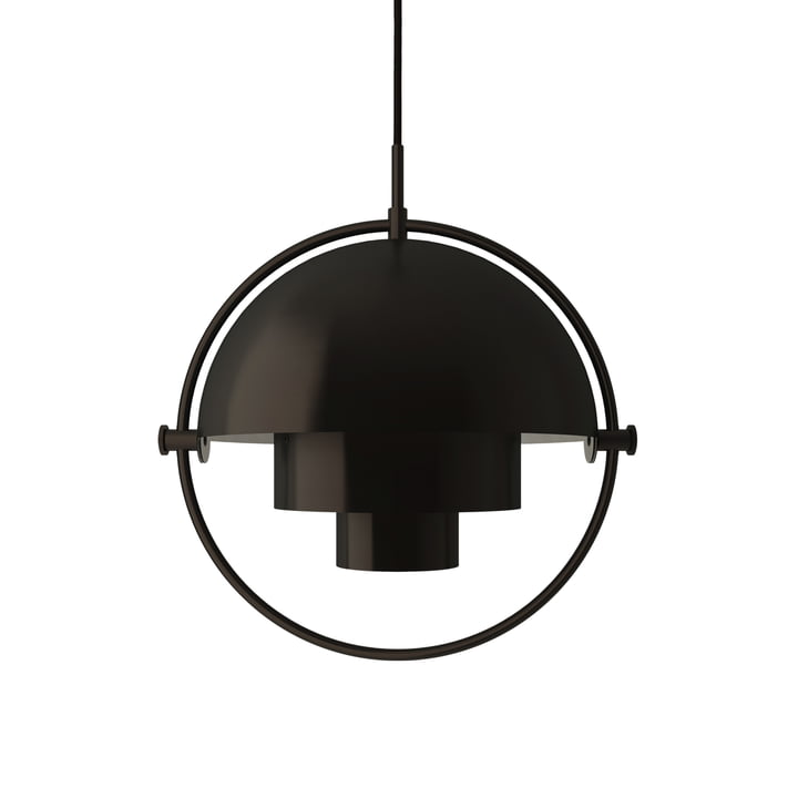 Multi-Lite Pendant light S Ø 22,5 cm by Gubi in brass / black