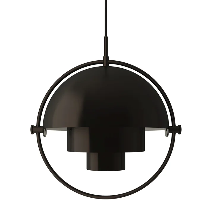 Multi-Lite Pendant lamp Ø 36 cm from Gubi in brass / black