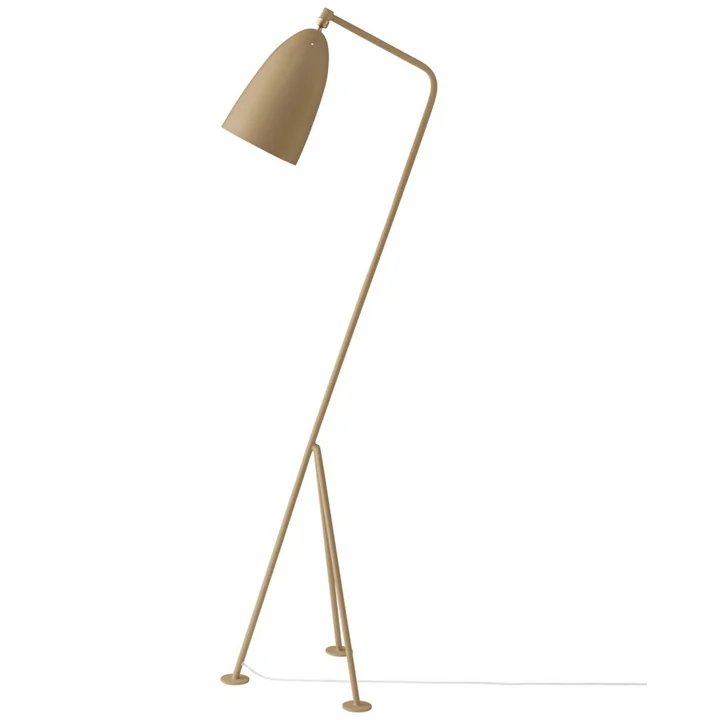 Gräshoppa Floor lamp GM1 from Gubi in olive brown