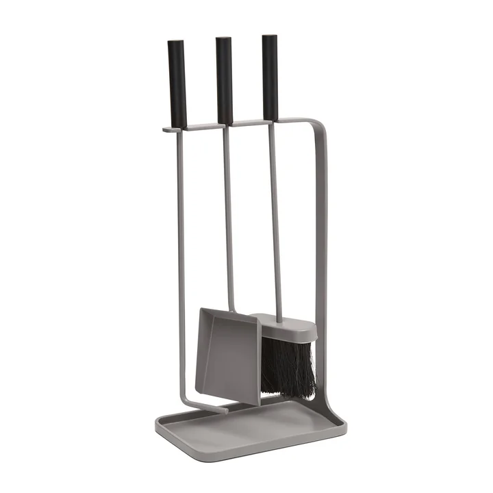 Log Fireplace set from Philippi in grey