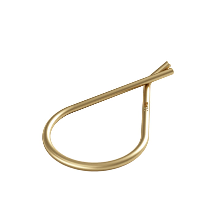 Key ring Ø 38 mm from Moebe in brass