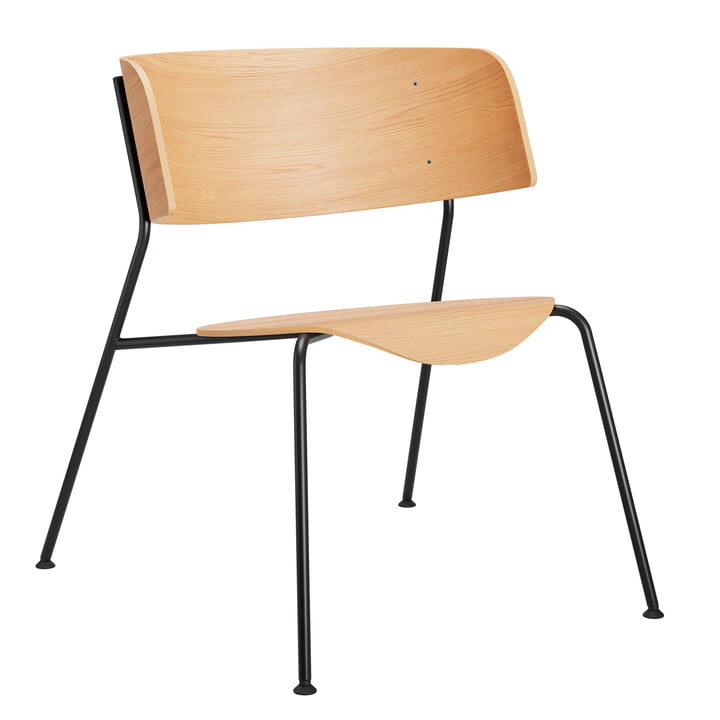 Wagner Loungechair from OUT Objekte unserer Tage in oak matt lacquered / black