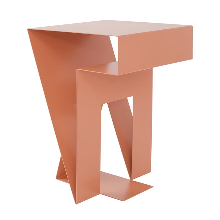 Neumann Side table from Objekte unserer Tage in apricot pink