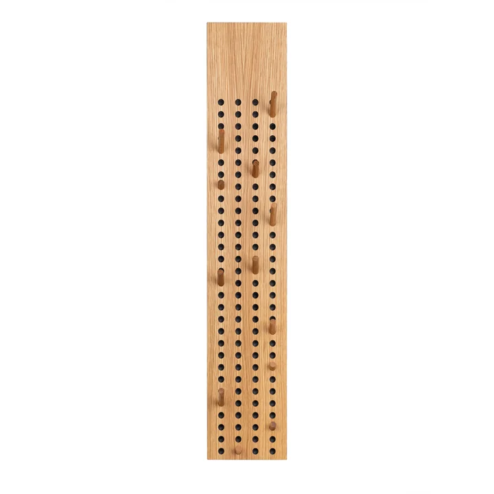 Scoreboard Coat rack large vertical from We Do Wood in natural oak