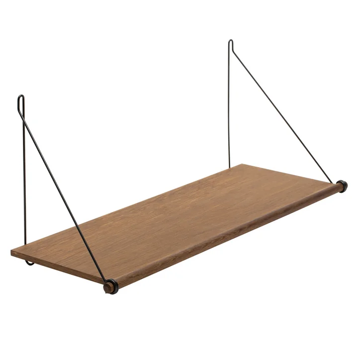 Loop Shelf from We Do Wood in smoked oak / black