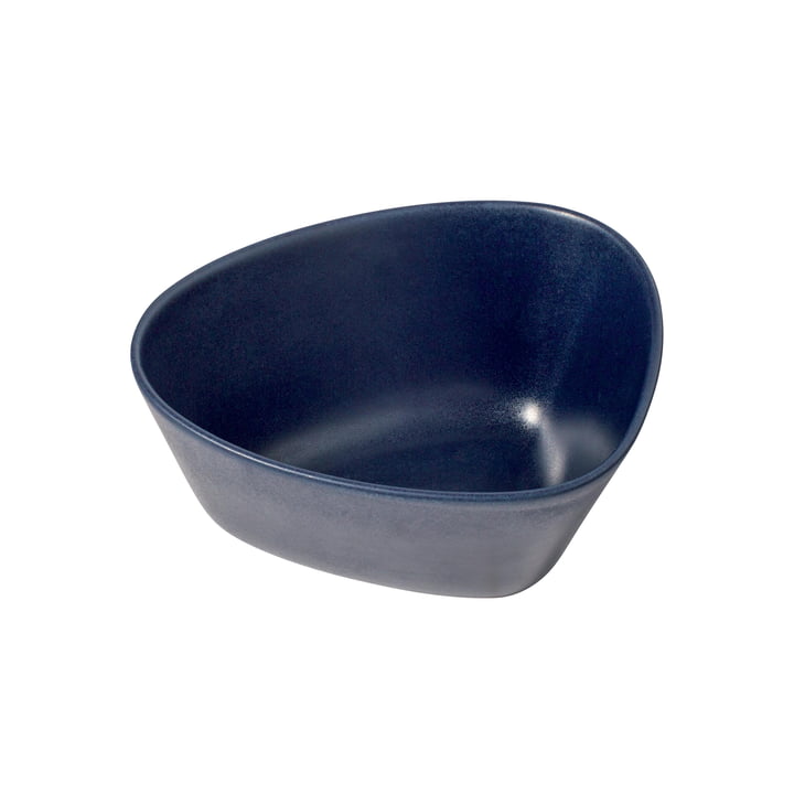 Curve Stoneware bowl M 0.8 l from LindDNA in navy blue