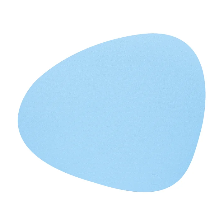 Placemat Curve L in Nupo cool blue by Lind DNA