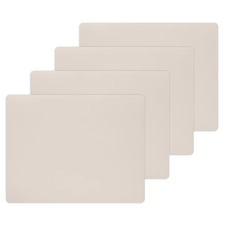 Placemat Square L 35 x 45 cm from Lind DNA in Nupo soft nude (set of 4)