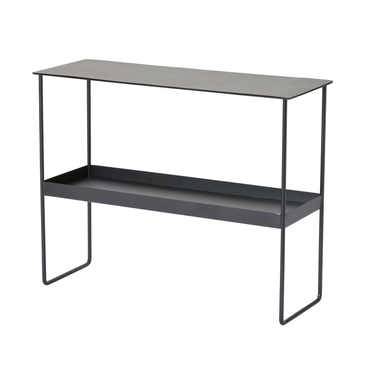 Console table from LindDNA in steel black / Bull black
