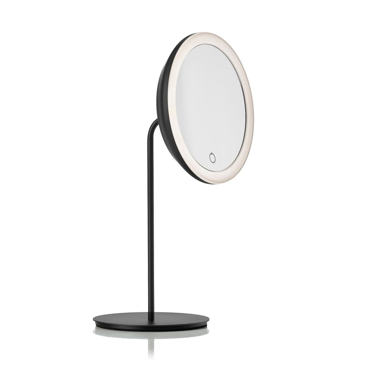 Cosmetic mirror with 5x magnification and LED lighting Ø 18 cm from Zone Denmark in black