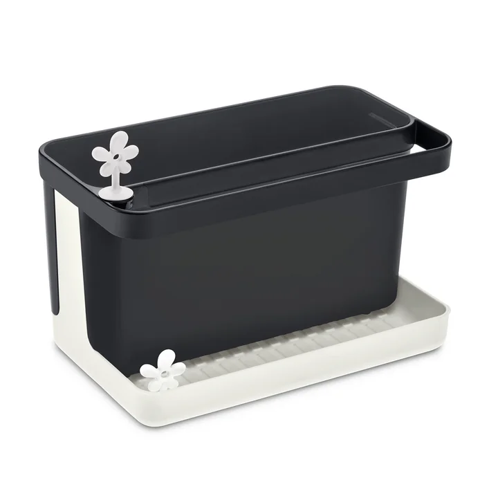 Park-it Flush Organizer from Koziol in cotton white / cosmos black