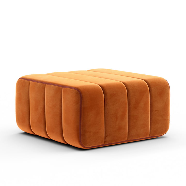 Curt Sofa module from Ambivalenz in the colour russet / red (Barcelona - V3347 / 17)