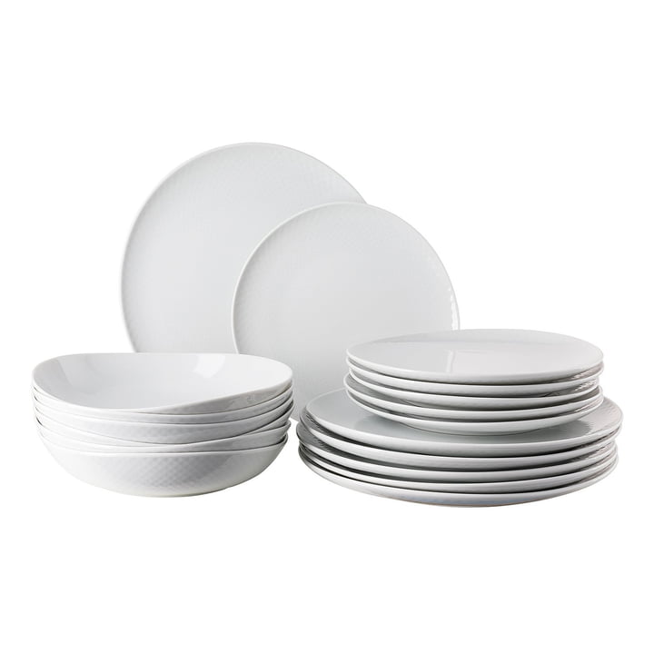The Junto plate set (18 pcs.) from Rosenthal , white