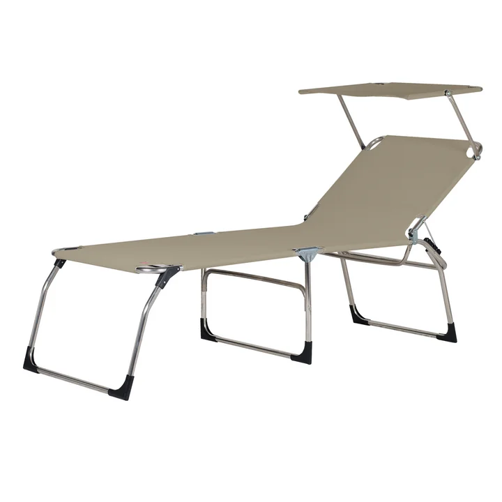 The Amigo 40+ Sun Tripod Lounger with Sun Canopy from Fiam , taupe