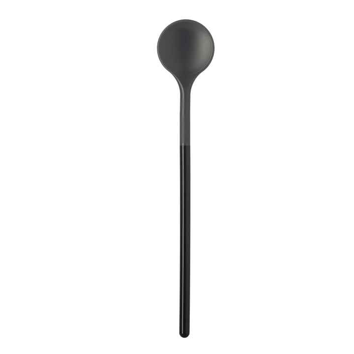 Optima round spoon from Rosti in black