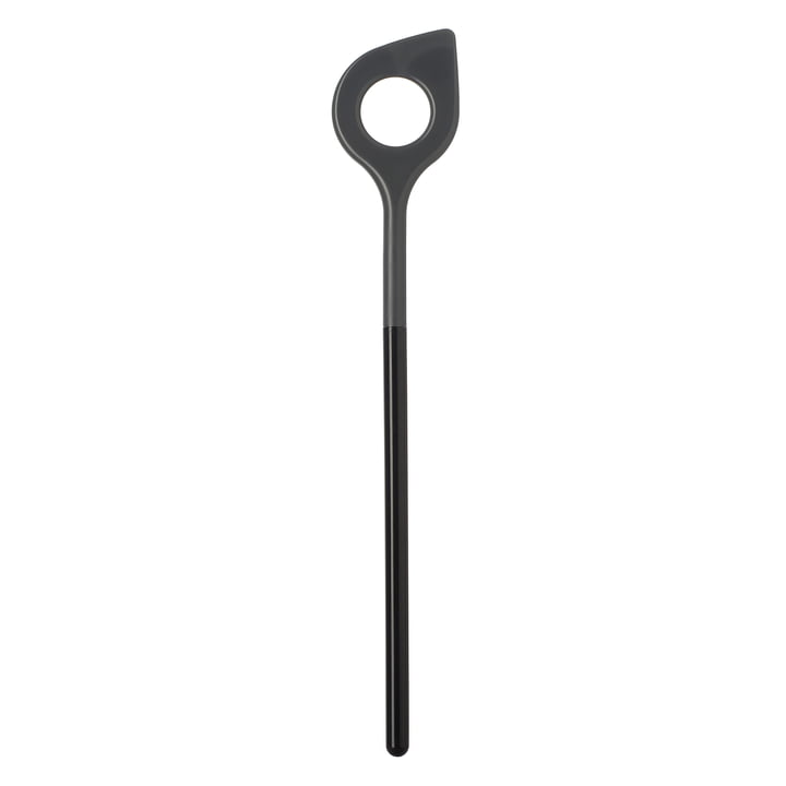 Optima Spoon with hole from Rosti in black