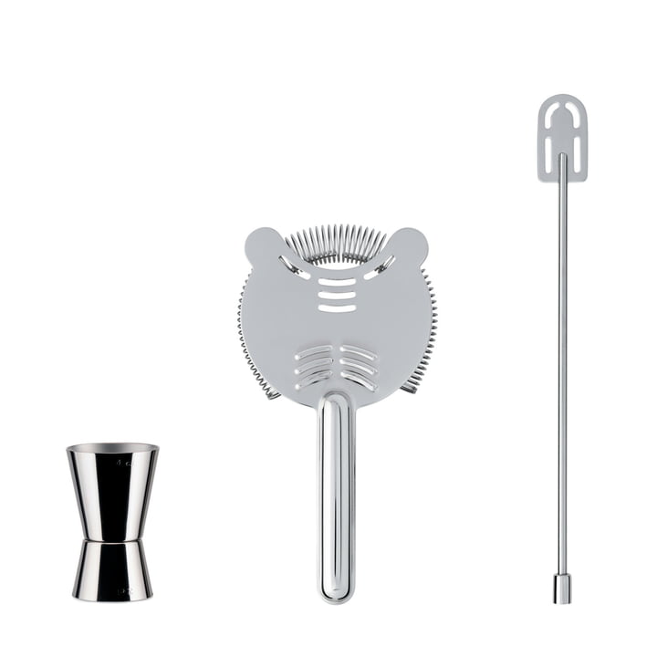 Our Roots Bar Set from Alessi made of stainless steel (3 pcs.)
