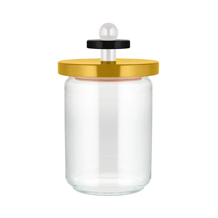 Twergi Storage tin 1 l from Alessi in yellow