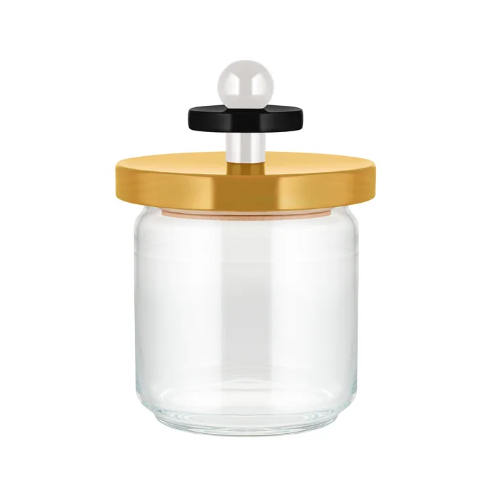 Twergi Storage tin 0.75 l from Alessi in yellow