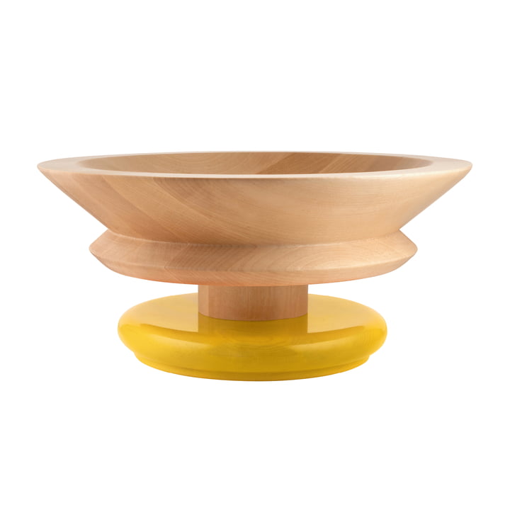 Twergi bowl Ø 30 cm from Alessi made of lime wood natural / yellow