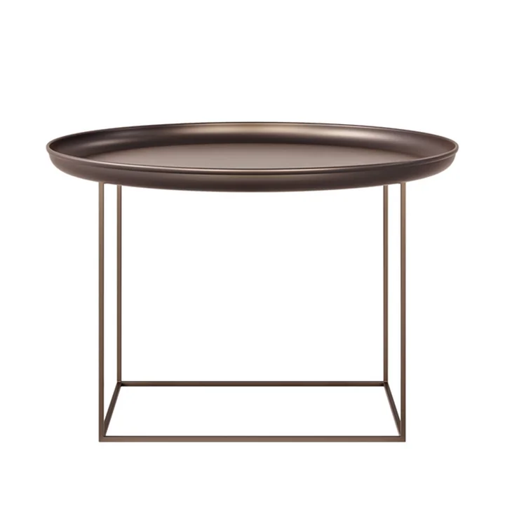 The Duke coffee table from Norr11, h 45 x Ø 70 cm, bronze