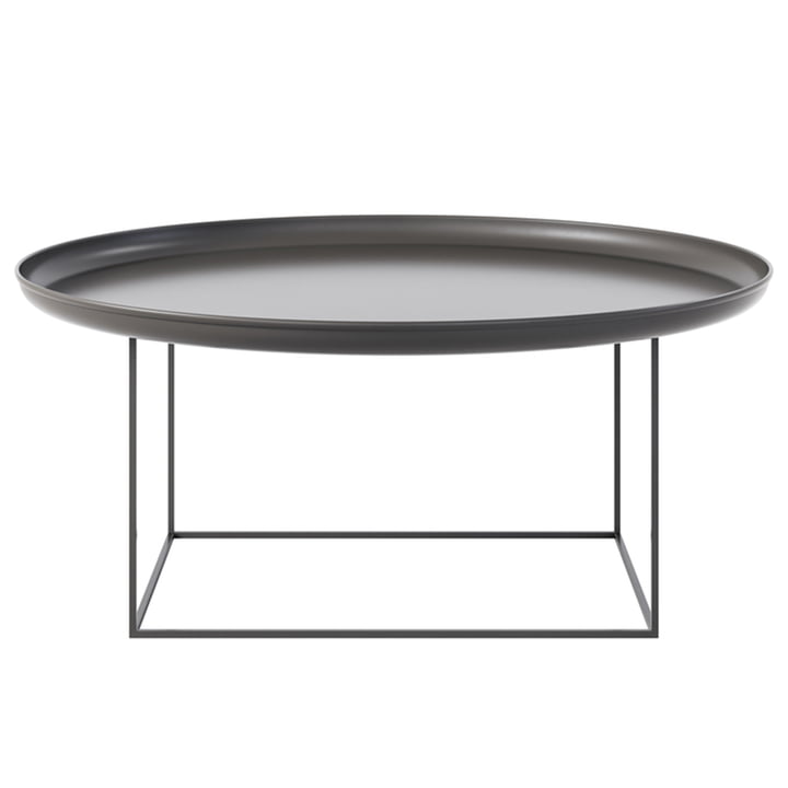 The Duke coffee table from Norr11 , H 39 x Ø 90 cm, earth black