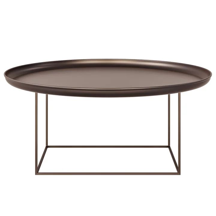 The Duke coffee table from Norr11, H 39 x Ø 90 cm, bronze
