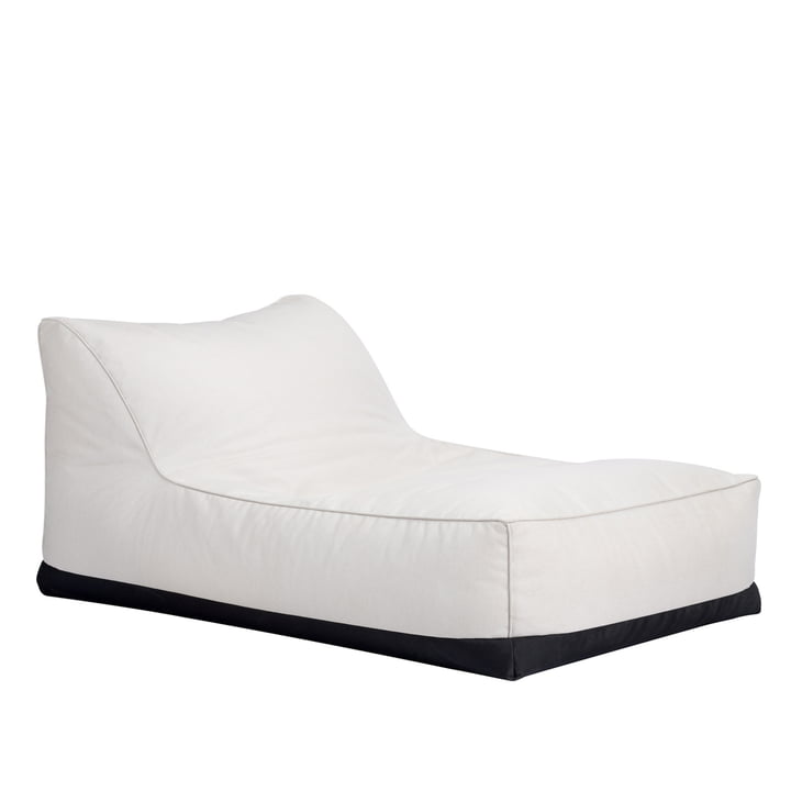 The Storm Outdoor Lounge Chair from Norr11 , 90 x 150 cm, linen chalk