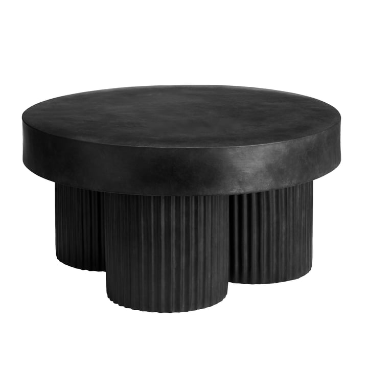 The Gear side table from Norr11, H 37 x Ø 70 cm, black
