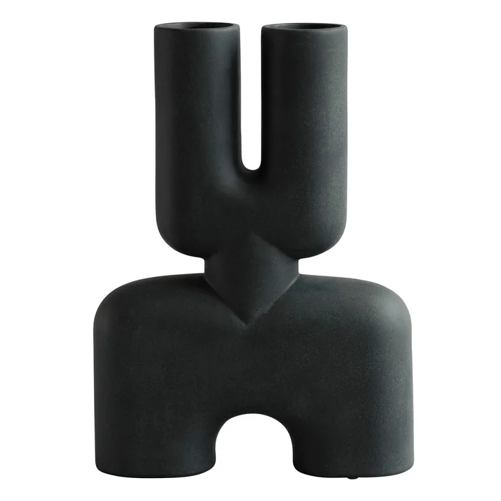 Cobra Vase Double Hexa from 101 Copenhagen in black