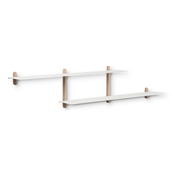 Nivo Wall shelf H from Gejst in oak / white