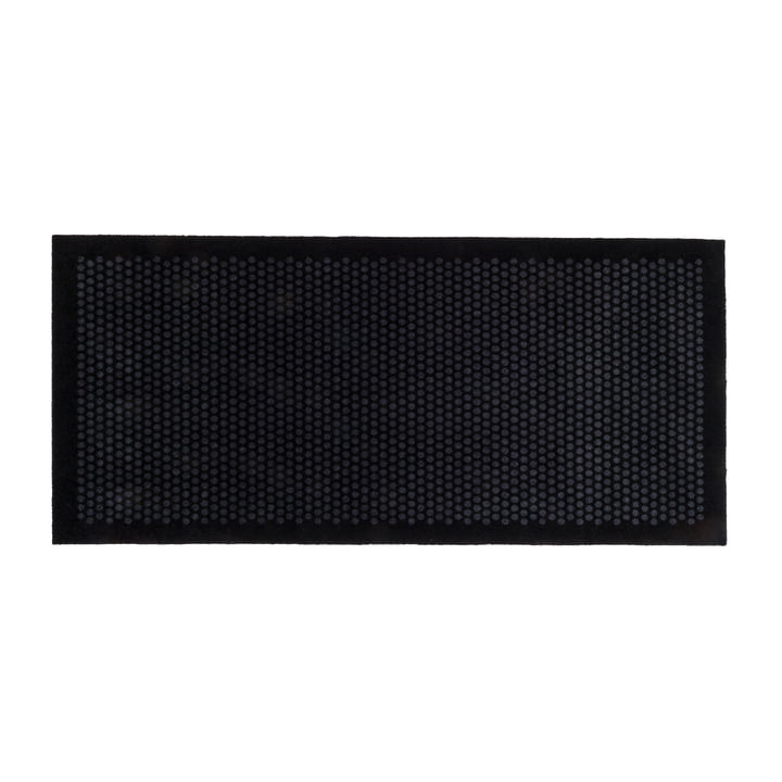 Dot Doormat 90 x 200 cm from tica copenhagen in black / gray