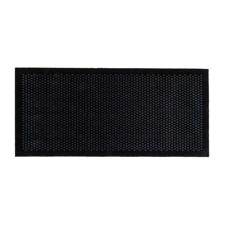 Dot Doormat 90 x 200 cm from tica copenhagen in black / gray