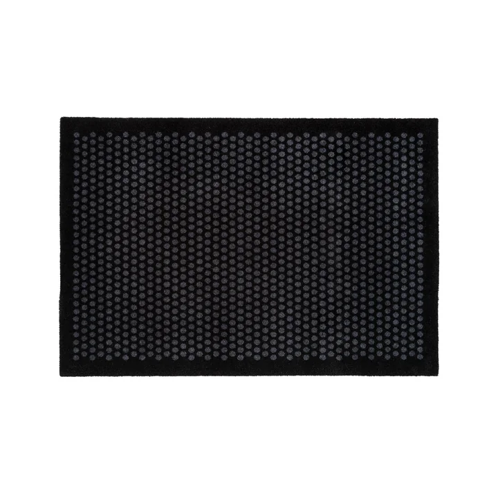Dot Doormat 90 x 130 cm from tica copenhagen in black / gray