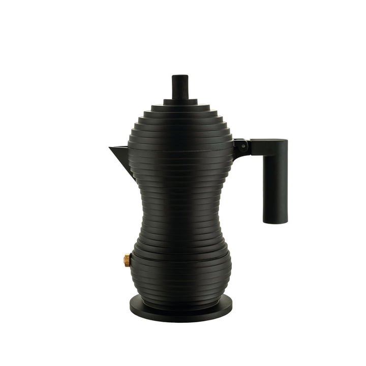 Pulcina Espresso maker 15 cl from Alessi in black