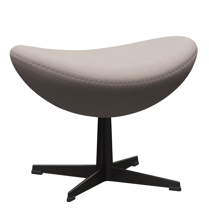 The Egg footstool from Fritz Hansen , warm graphite / Christianshavn 1120 light beige
