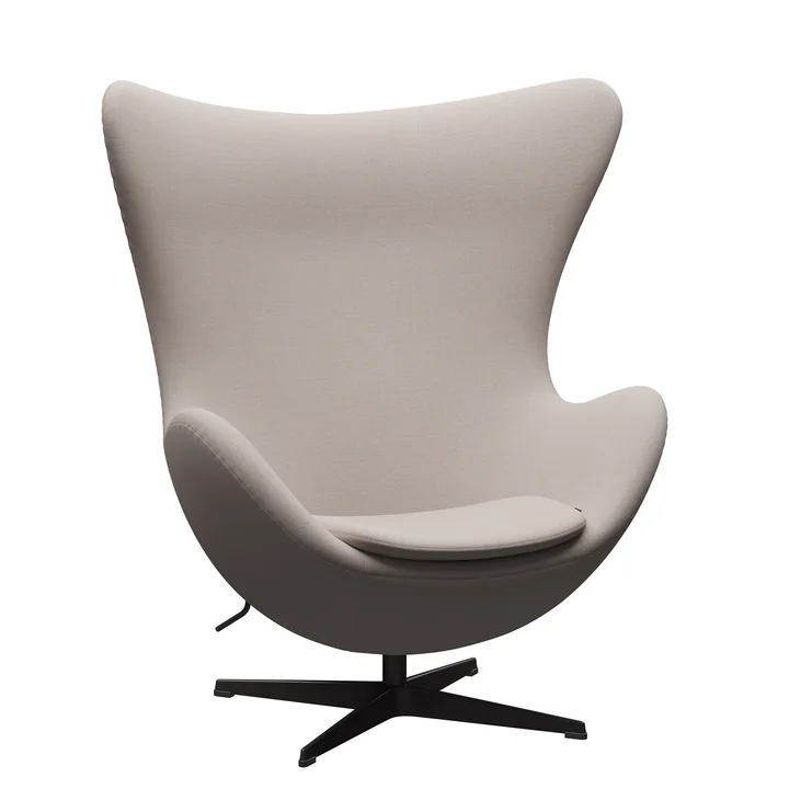 The Egg Chair from Fritz Hansen , warm graphite / Christianshavn 1120 light beige