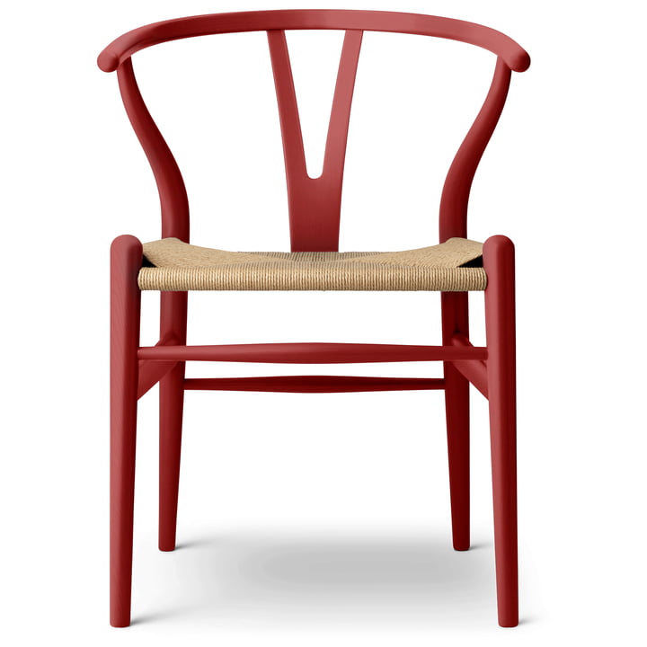 The CH24 Wishbone Chair from Carl Hansen , falu / natural wicker (limited edition)