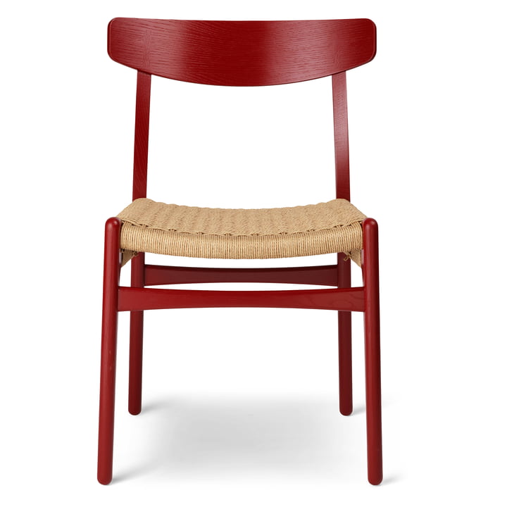 The CH23 Chair from Carl Hansen , falu / natural wicker (limited edition).