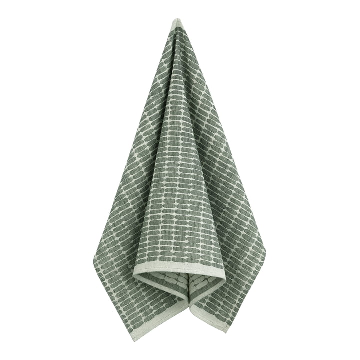 The Alku tea towel from Marimekko , linen / green (autumn 2021)