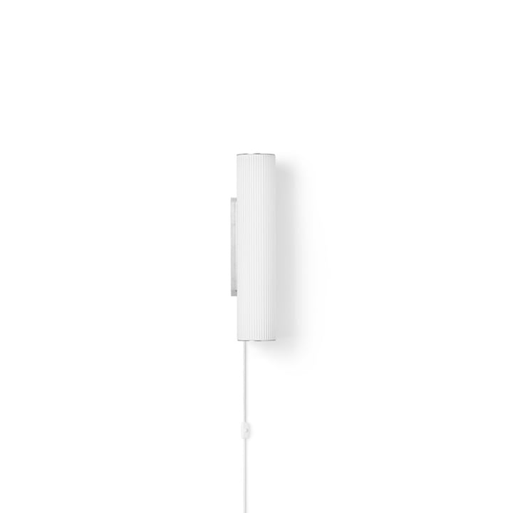 Vuelta Wall lamp H 40 cm by ferm Living in white / stainless steel