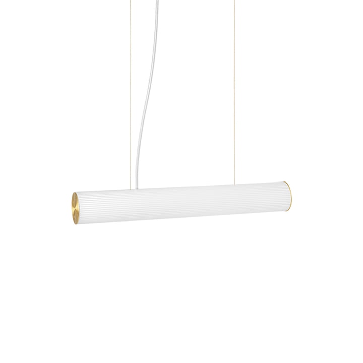 Vuelta Pendant lamp L 60 cm by ferm Living in white / brass